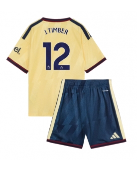 Billige Fotballdrakt Arsenal Jurrien Timber #12 Replika Tredjedraktsett Barn 2026-27 Kortermet (med bukser)